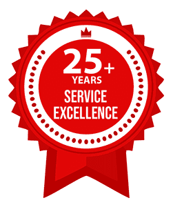 25 years service excellence award